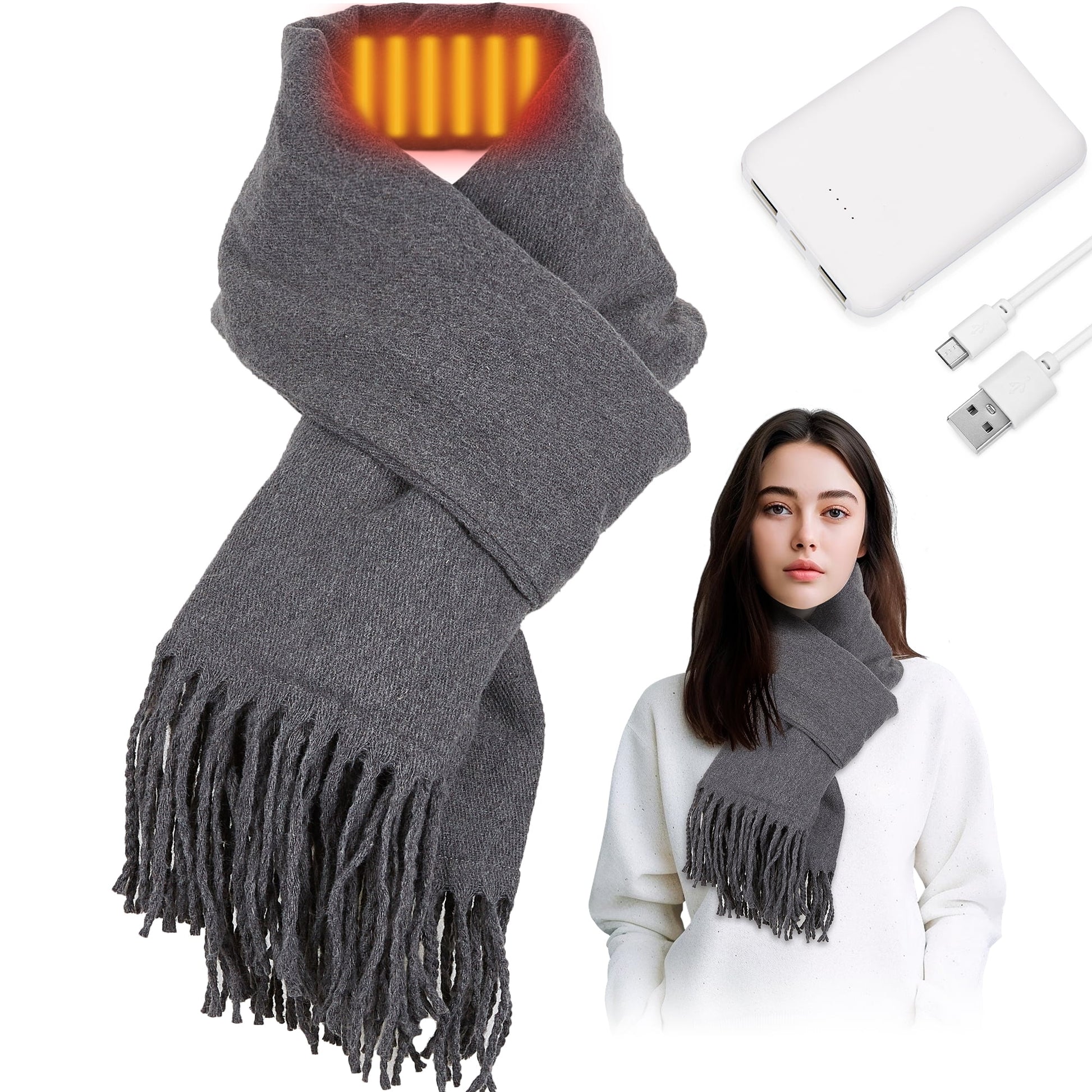 Heated Scarf for Women Men