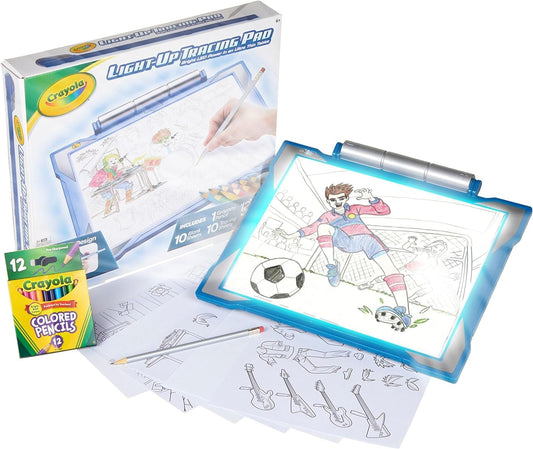 Light up Tracing Pad - Blue, Tracing Light Box for Kids, Drawing Pad, Toys for Kids, Holiday Gift for Boys & Girls, Ages 6, 7, 8