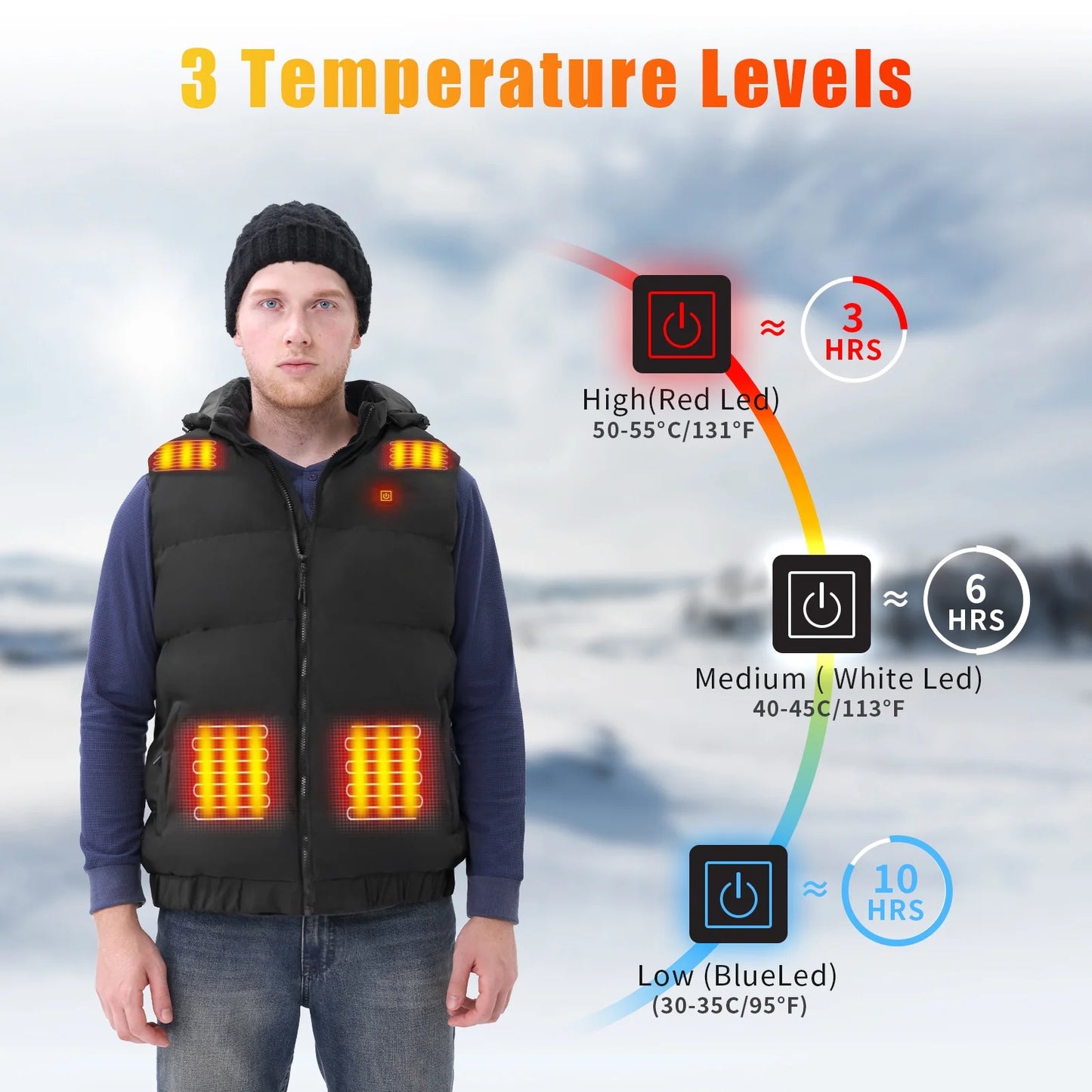 Heated Vest for Mens and Womens 