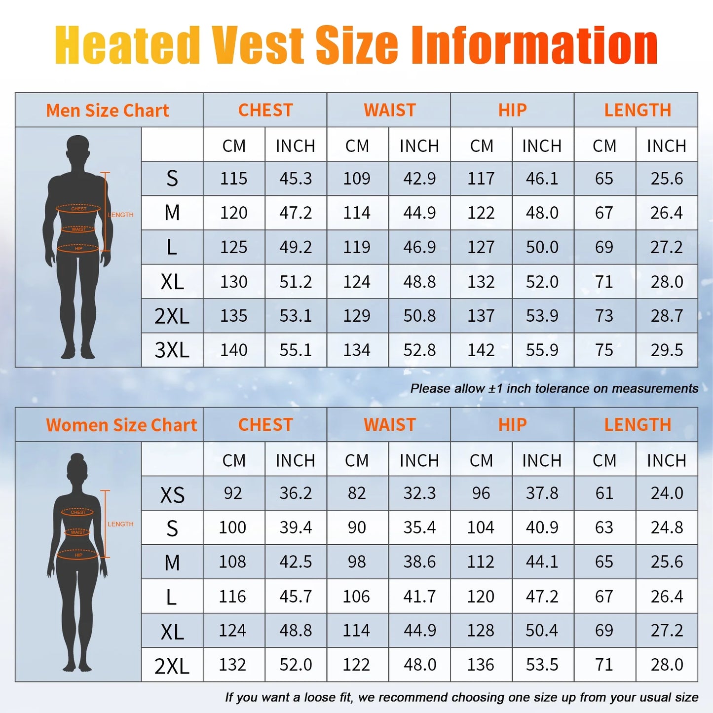 Heated Vest for Mens and Womens 